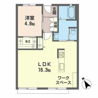 フラワーハイツA,B【A102号室】の間取り