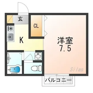 セジュール北山(紫竹下)【1階】の間取り
