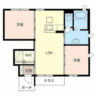 シャーメゾン縁【0103号室】の間取り