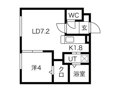Speranza KOTONI(スペランツァ琴似)【4階】の間取り