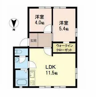 ラ.サルデーヌ【0118号室】の間取り