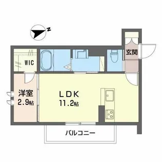 ベレオ鷺ノ森【0301号室】の間取り