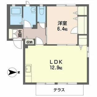 ハイツまつい【0102号室】の間取り