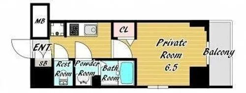 City Lux Namba South【3階】の間取り