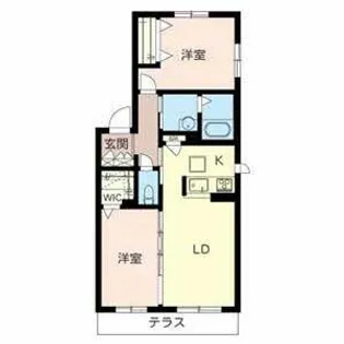 シャーメゾン柿の木【0101号室】の間取り