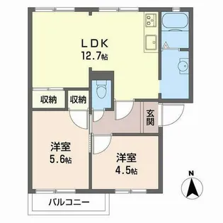 ヒルズ青山【0203号室】の間取り