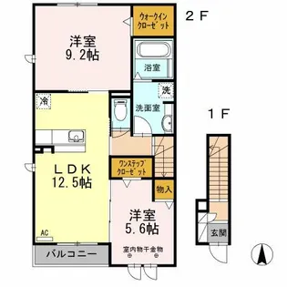 セジュールEX【2階】の間取り