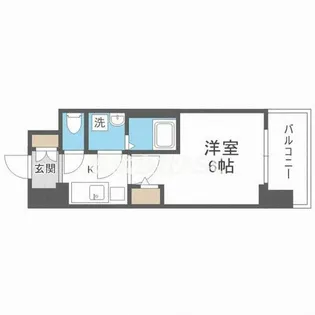 エスリード大阪城南グランデュクス【5階】の間取り