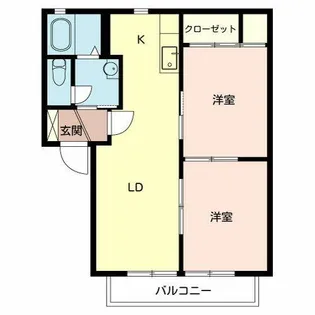 エンコウジ A【0102号室】の間取り