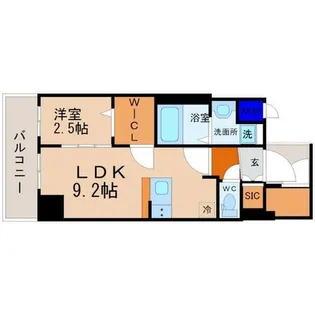 エステムコート名古屋新栄Ⅱアリーナ【4階】の間取り
