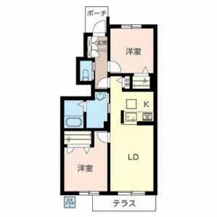 ベッラビスタ大江【0103号室】の間取り