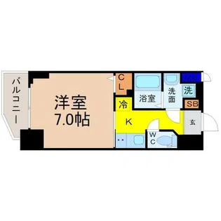 S-RESIDENCE平安通【8階】の間取り