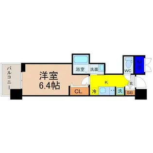 エステムコート名古屋平安通クチュール【9階】の間取り