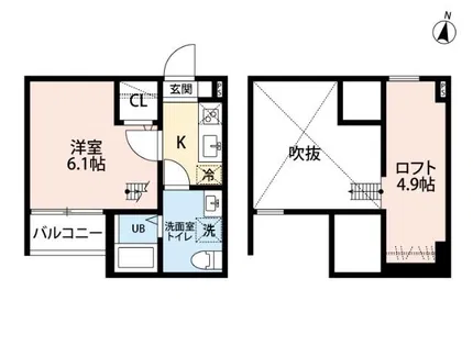 レヴレジール【1階】の間取り