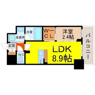 ハーモニーレジデンス名古屋イースト【12階】の間取り
