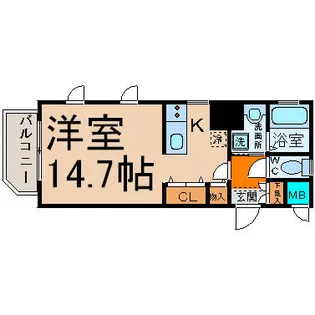 CITY SPIRE 名駅北【8階】の間取り