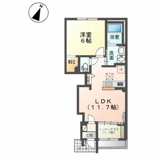 メゾン唐沢【1階】の間取り