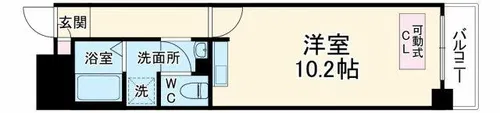 ロネスタ新深江【502号室】の間取り