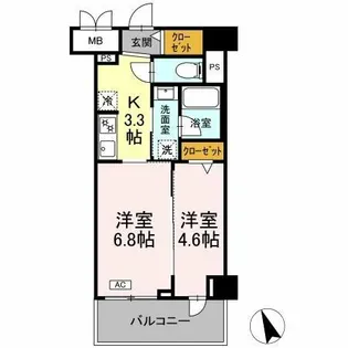 ヴィラ トルチュ東刈谷【3階】の間取り