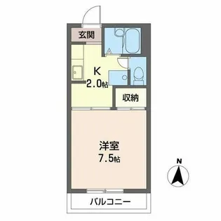 メゾンF・H【0101号室】の間取り