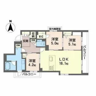 ShaMaison 御所WEST【0201号室】の間取り