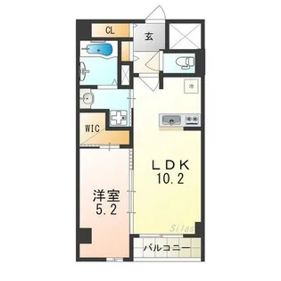 大阪府堺市堺区神明町東1丁【マンション】の間取り