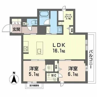 シャーメゾングランフェリス【0302号室】の間取り