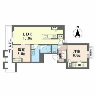 シャーメゾングランフェリス【0301号室】の間取り