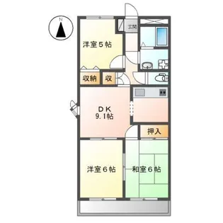 ソフィア花北【1階】の間取り