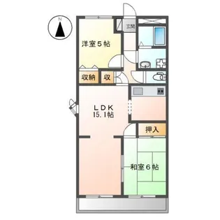 ソフィア花北【1階】の間取り