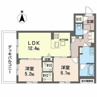 シャーメゾン 清風【0103号室】の間取り
