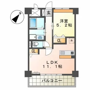 アーバンライフ松島【3階】の間取り