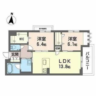 シャーメゾン 西ノ京【3階】の間取り