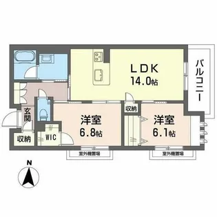 シャーメゾン 西ノ京【2階】の間取り