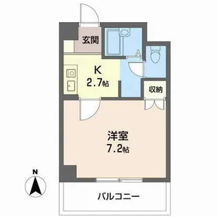 ファリオ四条【0205号室】の間取り