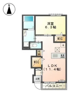 シャトー ドゥ ウエスト【1階】の間取り