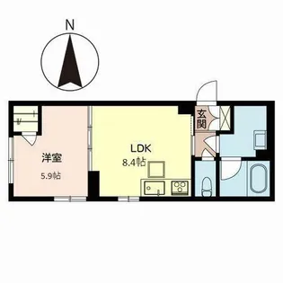 シャーメゾン CIEL【0101号室】の間取り