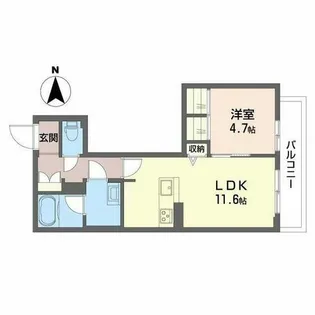シャーメゾン アリスティオ【0302号室】の間取り