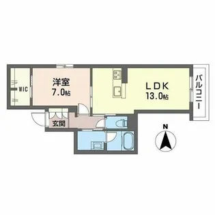 シャーメゾン アリスティオ【2階】の間取り