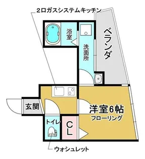 Shinkou House Hotarugaike【4階】の間取り