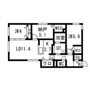ARDER N11(アルディアN11)【1階】の間取り