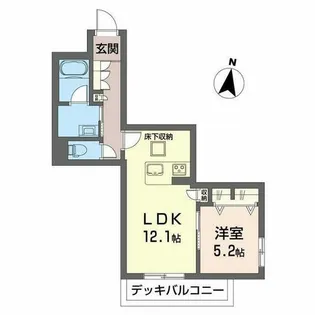 クオレール はな【1階】の間取り