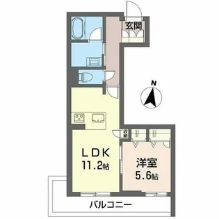 クオレール はな【3階】の間取り