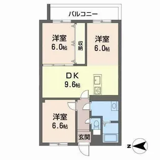 ロイヤルコートワダ【0307号室】の間取り