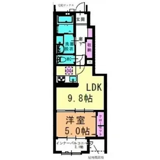アベリア【104号室】の間取り