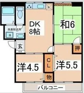 ファミーユ白鷺【2階】の間取り