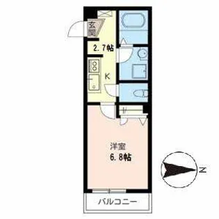 シャーメゾン和【0202号室】の間取り