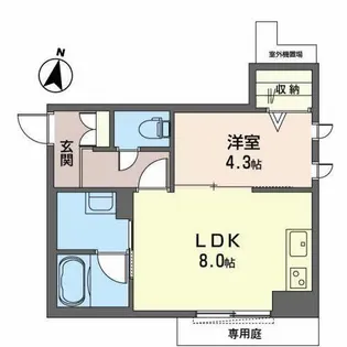 ShaMaison Miyazu【0101号室】の間取り