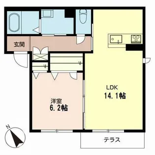 シャーメゾン太秦広隆寺【1階】の間取り