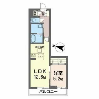 ノルウェジアンウッド室町【1階】の間取り